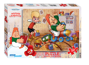 Пазл 260 эл.СОЮЗМУЛЬТФИЛЬМ "Малыш и Карлсон"