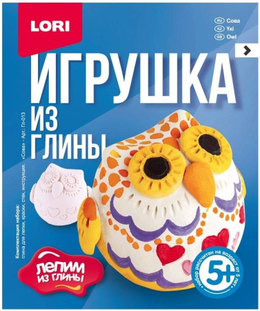 Игрушка из глины "Сова"