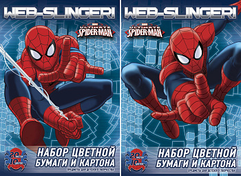 Бум и карт цв д/дет тв 10цв 20л(4мет) Папка 200*290 SM299/2-ЕАС Spider-man