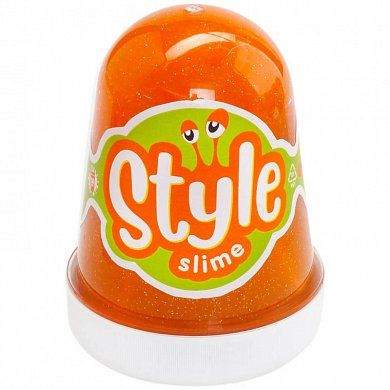 STYLE SLIME блестящий "Оранжевый с ароматом апельсина", 130мл.