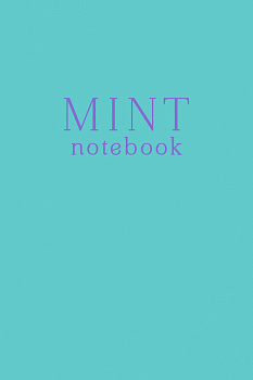 Mint notebook. Блокнот (А5, 32 л., прошитый цветными нитками, тиснение фольгой)