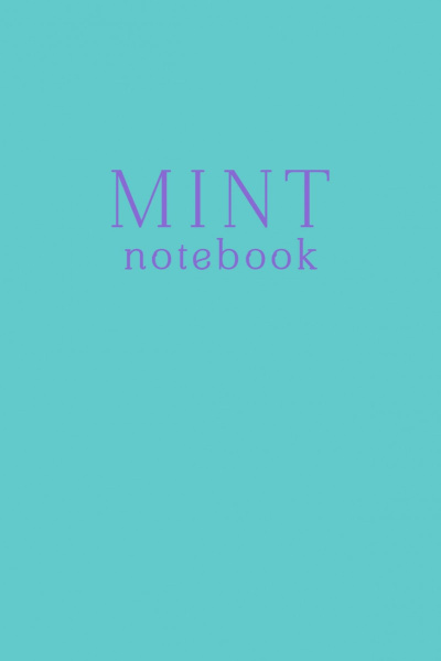 Mint notebook. Блокнот (А5, 32 л., прошитый цветными нитками, тиснение фольгой)
