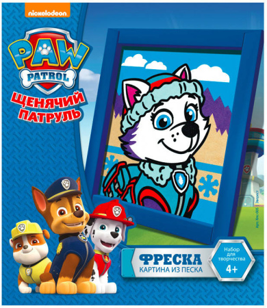 Фреска. Картина из песка. Щенячий патруль "Эверест"