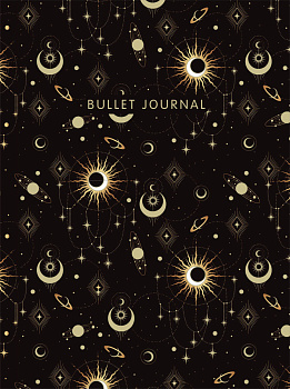 Блокнот в точку: Bullet Journal (эзотерический темный, 160 л., с наклейками) Блокнот в точку: Bullet Journal (эзотерический темный, 160 л., с наклейками)
