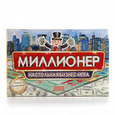 НАСТОЛЬНАЯ БИЗНЕС ИГРА "УМКА" МИЛЛИОНЕР В РУСС. КОР. в кор.22шт