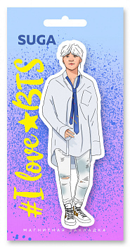 Фигурная магнитная закладка. BTS. Suga Фигурная магнитная закладка. BTS. Suga