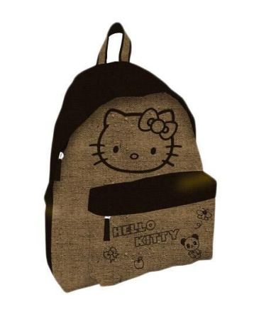 Рюкзак (40х28.5х12.5 см)-504068-HK-BD-Hello Kitty-Brown denim