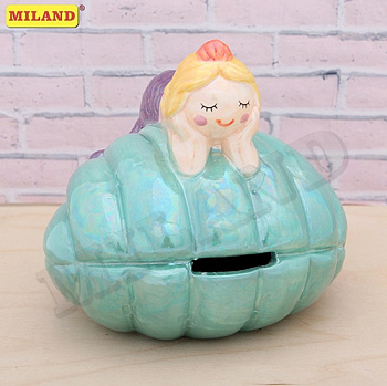 Копилка Красивая русалочка на ракушке КС-9765 Копилка Красивая русалочка на ракушке КС-9765