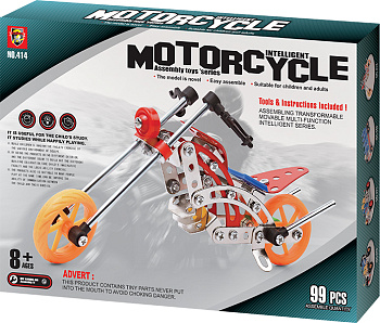 Конструктор метал.  : Я конструктор. Байк, (99 дет. ) арт. 00623