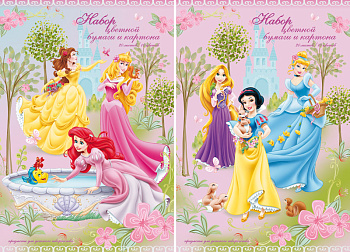 Бум и карт цв д/дет тв 10цв 20л(4мет) Папка 200*290 D2964-g,D2965-g-EAC Princess