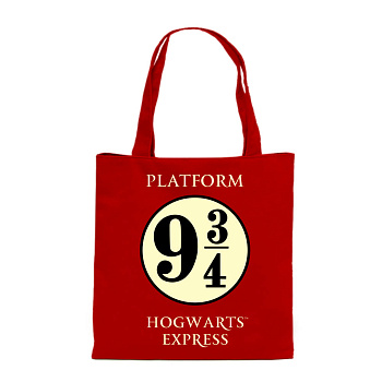 Сумка. Платформа 9 и 3/4 (красная, 38х43 см, длина ручек 58 см)
