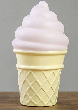 Ночник. Мороженое, белый, 8х14 см, LED УД-8635