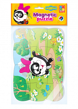 Пазлы на магните Смешарики  Панди Пазлы на магните Смешарики  Панди