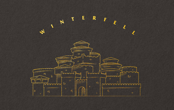 Игра Престолов. Кардхолдер (Винтерфелл) (в форме книжки, 215х65 мм)