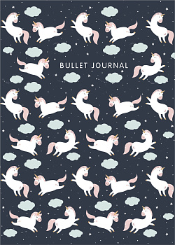Блокнот в точку: Bullet Journal (единороги, 120 л.) Блокнот в точку: Bullet Journal (единороги, 120 л.)