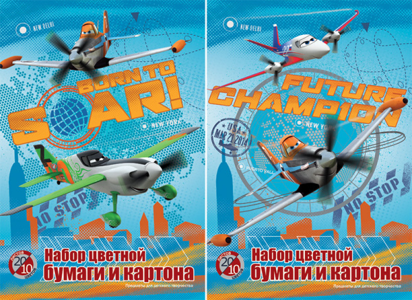 Бум и Карт цв 10цв 20л(4 мет) Папка 200*290 D3320/2-ЕАС Planes