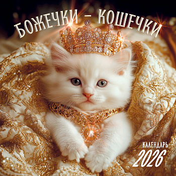 Божечки- кошечки. Календарь настенный на 2026 год (300х300 мм)
