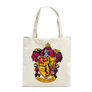 Сумка. Гриффиндор (белая, 38х43 см, длина ручек 58 см)