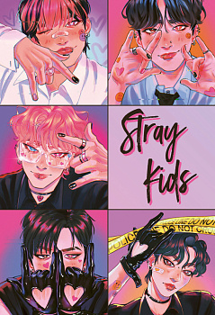 Обложка для паспорта. Stray Kids (ПВХ, 185х133 мм) Обложка для паспорта. Stray Kids (ПВХ, 185х133 мм)