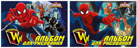 Альб д.рис 20л Клей А4 SM321/2-ЕАС твин УФ, тисн фольг Spider-man Classic