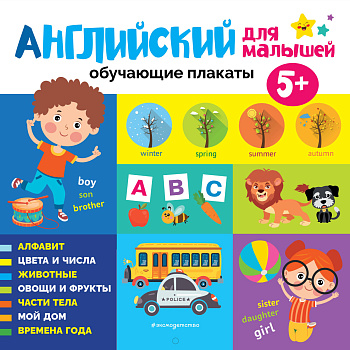 Английский для малышей. Обучающие плакаты Английский для малышей. Обучающие плакаты