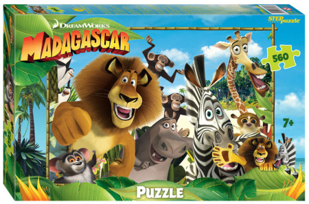 Мозаика "puzzle" 560 "Мадагаскар - 3" (DreamWorks, Мульти)