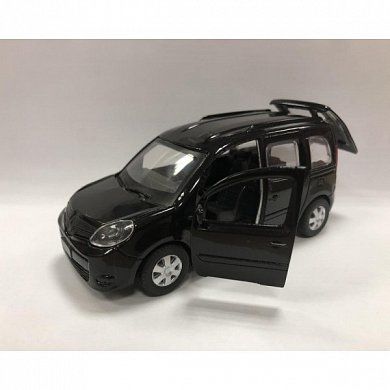 ТМ Технопарк. Машина металл "RENAULT KANGOO" 12см, открыв. двери, инерц., ЧЕРНЫЙ в кор. в кор.2*36шт