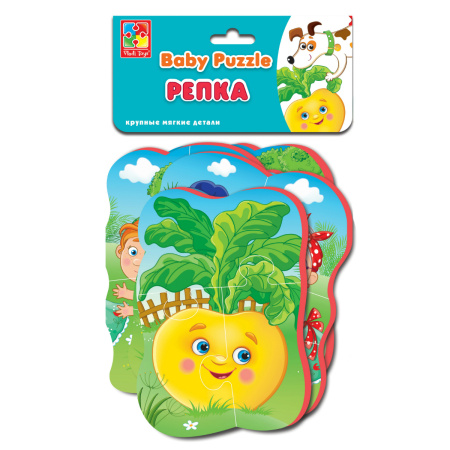 Мягкие пазлы Baby puzzle Сказки "Репка" NEW